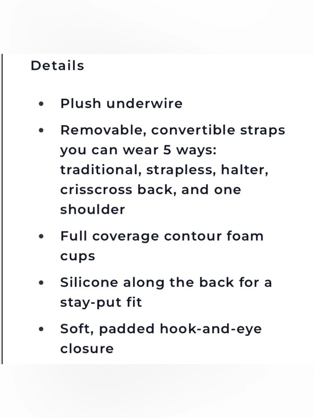 Soma Embraceable Strapless Bra, nude color, 36B - Picture 10 of 10